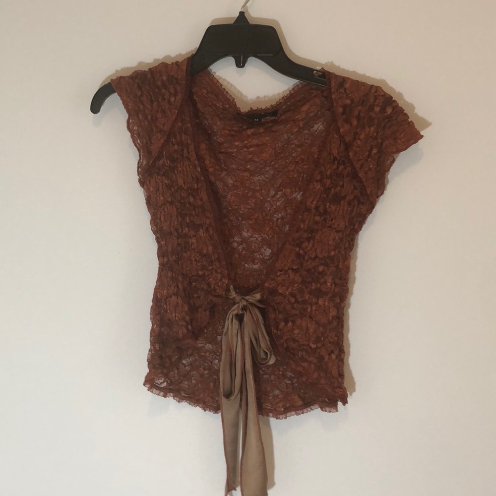 Cool overlay top from Anthropologie